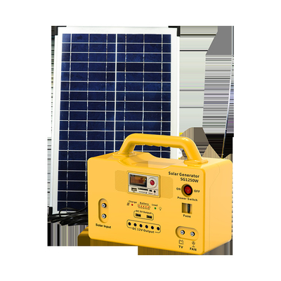 DC12V 1250W Home Solar Battery PV Panel Power System With FM Radio