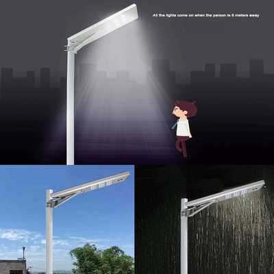 Long Life Span Aluminum Solar LED Street Light With Remote Control Light Control