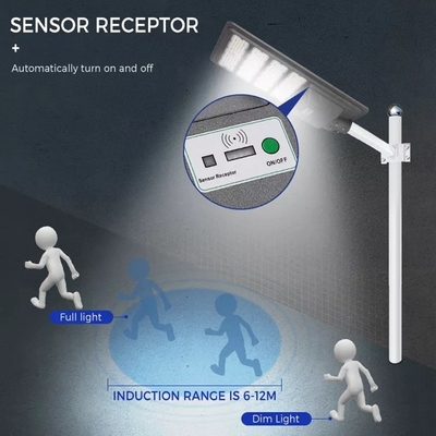 Luminous Flux 150lm/W Solar Powered LED Street Light Color Temperature 3000K - 6500K