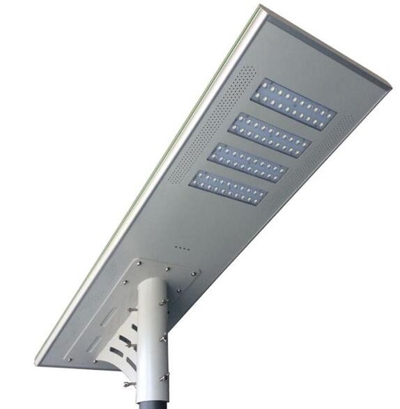 Mono Solar Panel Solar LED Street Light With CRI Ra 80 And 150lm/W Luminous Flux